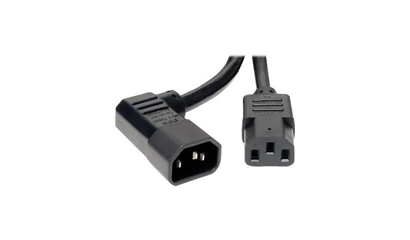 Tripp Lite P005-006-14LA C13 to Left-Angle C14 PDU Extension Power Cord 6 ft 15A