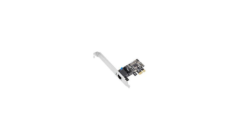 SIIG CN-GP1021-S3 Dual Profile 1-Port Gigabit PCIe x1 Network Card, Realtek