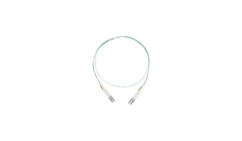 SYSTIMAX LazrSPEED 550 FEXLCLC42MXF030 9.1m (30ft) LC to LC Multimode Duplex Fiber Patch Cord, Riser, Aqua
