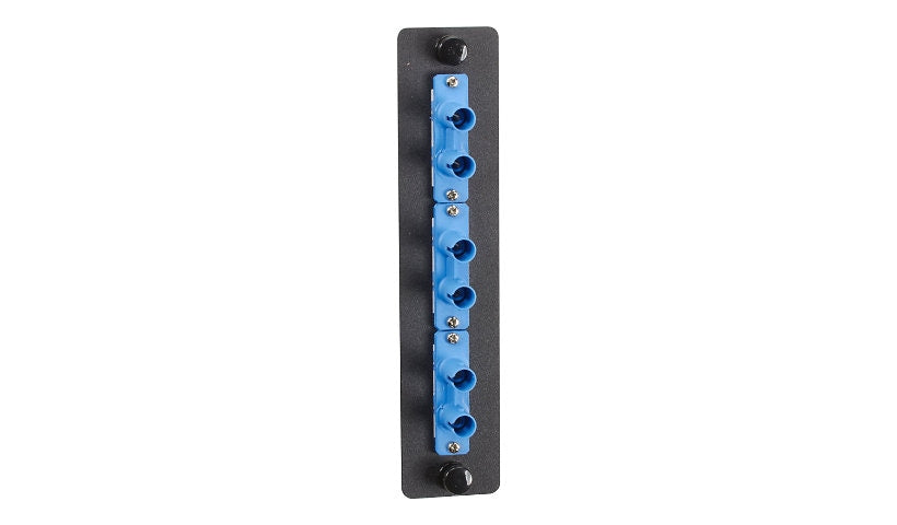 Black Box JPM450C Fiber Adapter Panel 6 Ports Ceramic Sleeves Lifetime Warranty