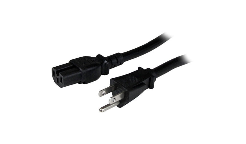 StarTech.com PXT515C154 NEMA 5-15P to C15 Power Cord 4 ft 15A Lifetime Warranty