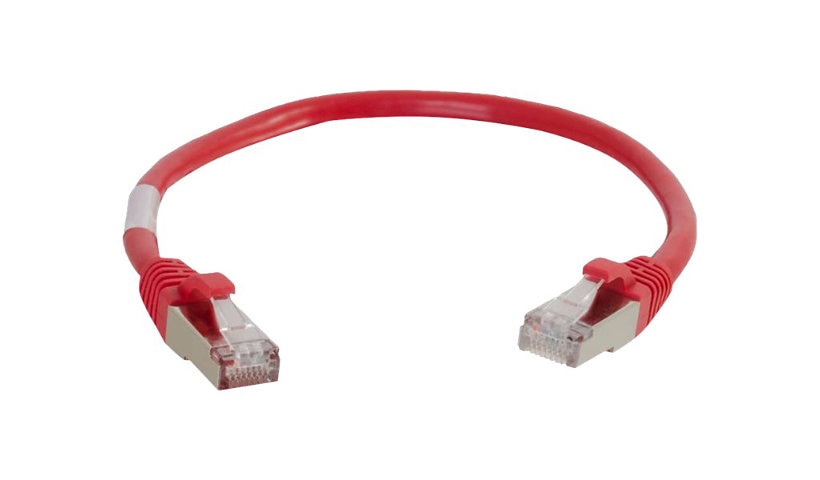 C2G 00842 Cat6 Snagless Shielded Ethernet Patch Cable 1 ft Red