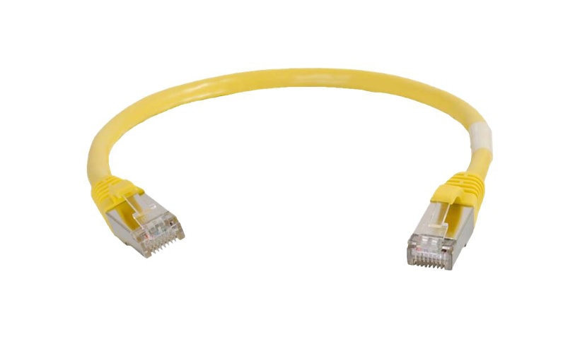 C2G 00860 Cat6 Snagless Shielded Ethernet Patch Cable 2 ft Yellow
