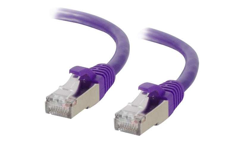 C2G 00901 Cat6 Snagless Shielded Ethernet Patch Cable 5 ft Purple