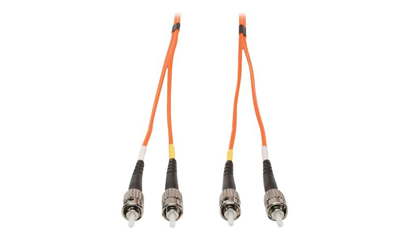 Tripp Lite (Eaton) N302-010 3m (10ft) ST to ST Multimode Duplex Fiber Patch Cable, 62.5/125, PVC, OFNR