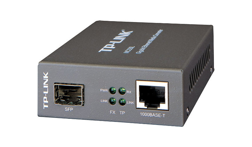 TP-Link MC220L Gigabit SFP to RJ45 Fiber Media Converter