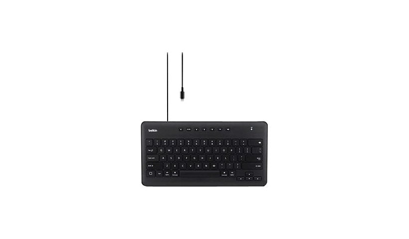 Belkin B2B124 Wired Lightning Keyboard for iPad Full Size Keycaps 1 Year