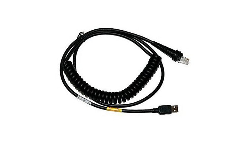 Honeywell Coiled RS-232 Cable for Xenon, Mini-DIN to TTL, CBL-422-300-C00