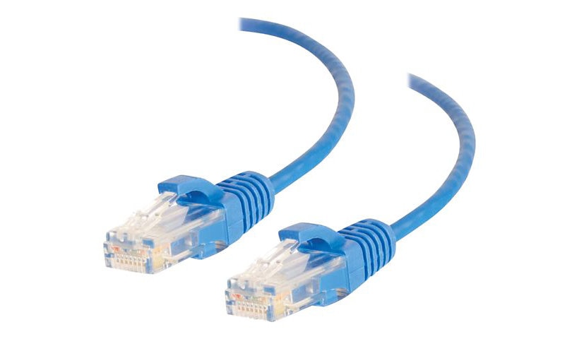 C2G 01078 Cat6 Slim Snagless UTP Ethernet Patch Cable 5 ft Blue