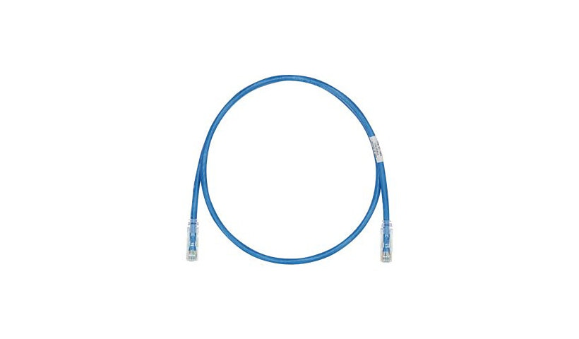 Panduit UTP28SP15BU 15ft Cat6 UTP Patch Cable, RJ45 to RJ45, 28 AWG Small Diameter, Blue