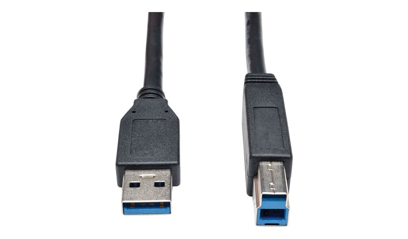Tripp Lite USB 3.2 Gen 1 SuperSpeed A to B Cable, 5Gbps, Male/Male, Black, 3 ft