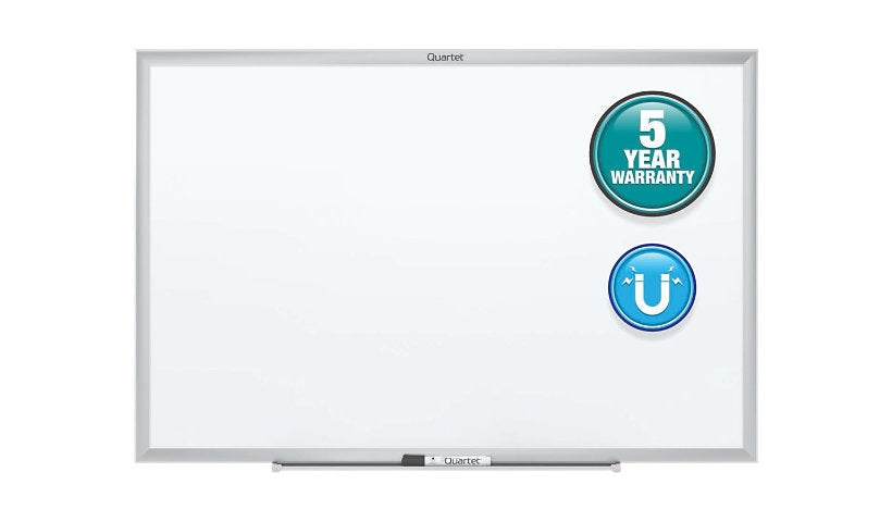 Quartet Standard 36 x 24in Magnetic Whiteboard, Silver Frame, SM533