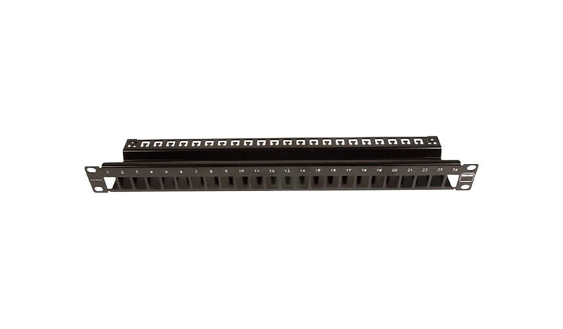 Siemon TERA-MAX TM-PNLZ-24-01 24 Port Shielded Patch Panel, 1U, 19 Inch