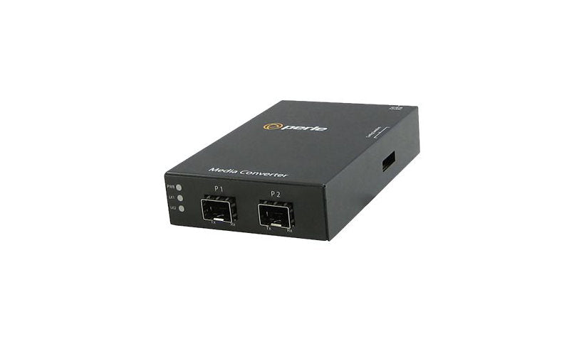 Perle S-4GPT-DSFP-XT Industrial SFP to SFP Media Converter, Protocol Transparent, -40 to 75°C, 05060580