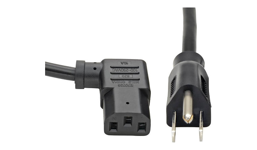 Tripp Lite P006-014-13RA NEMA 5-15P to Right-Angle C13 Computer Power Cord 14 ft