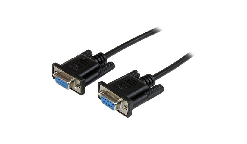 StarTech.com SCNM9FF2MBK DB9 RS232 Null Modem Cable 2 m Lifetime Warranty