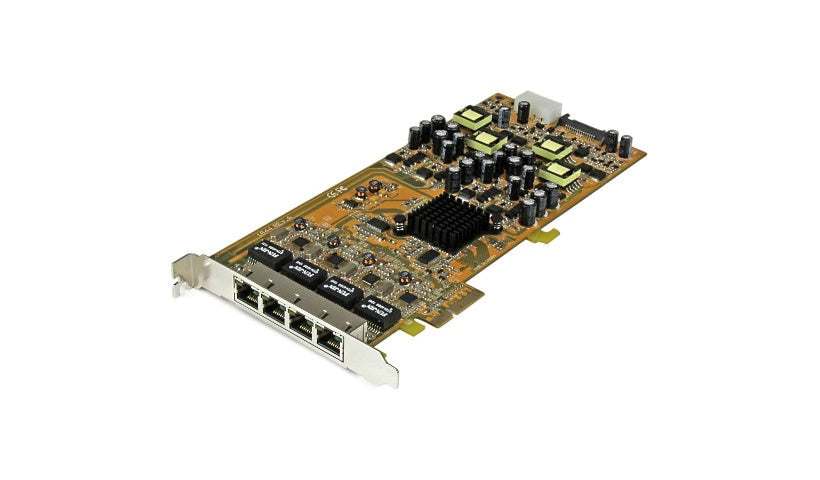 StarTech ST4000PEXPSE 4-Port Gigabit PoE+ PCIe NIC, 25.5W per Port, TAA