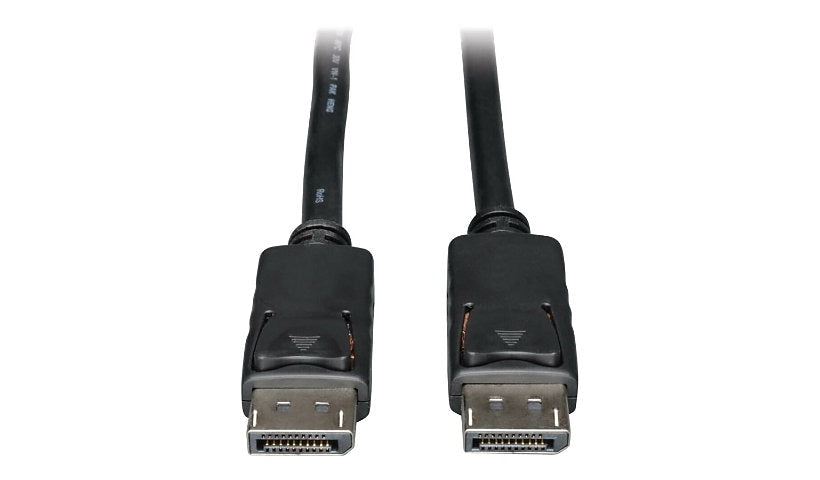 Tripp Lite DisplayPort Cable, 4K 60Hz, Latching Connectors, M/M, Black, 1 ft