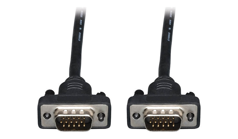 Tripp Lite Low-Profile High-Res VGA Coax Monitor Cable, HD15 M/M, Slim, 50 ft