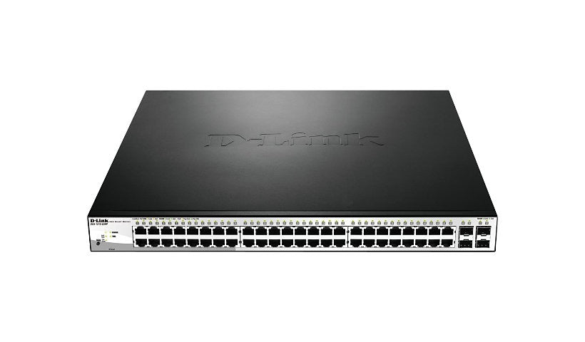D-Link DGS-1210-52MP 52-Port Gigabit PoE Smart Switch, 4x SFP, 370W