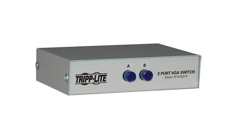 Tripp Lite B112-002-R 2-Port Manual VGA/SVGA Video Switch Lifetime Warranty
