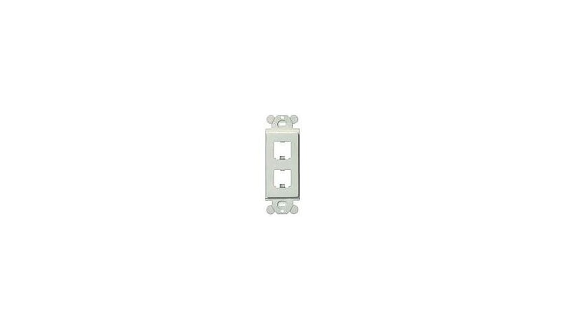 Panduit CFG2WH Mini-Com 2-Port GFCI-Style Faceplate Insert White