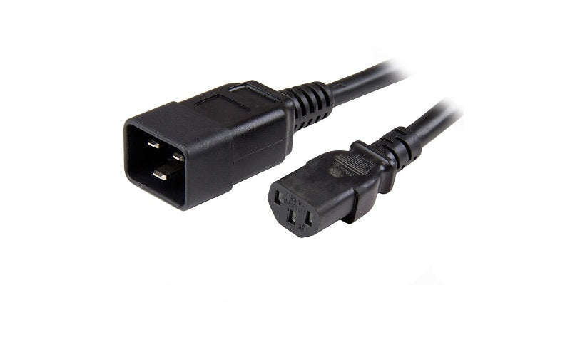 StarTech.com PXTC13C20146 C20 to C13 Power Cord 6 ft 15A 125V Lifetime Warranty