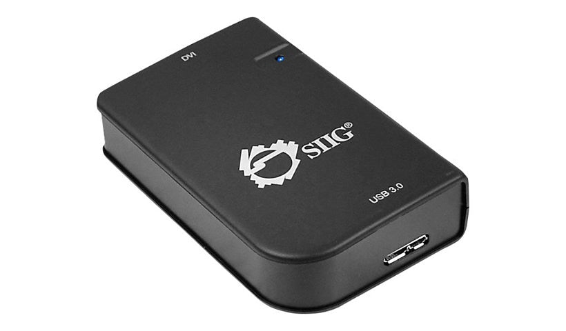 SIIG USB 3.0 to DVI Video Adapter, DisplayLink DL-3100N, 2048x1152, Black
