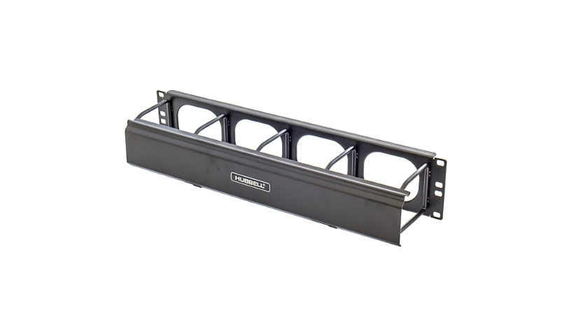 Hubbell HM24C M Series Horizontal Cable Management Panel with Cover 2U