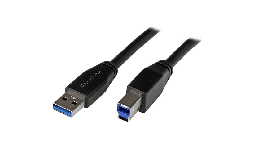 StarTech.com Active USB 3.0 Type-A to Type-B Cable, 5Gbps, M/M, 5 m (16 ft)