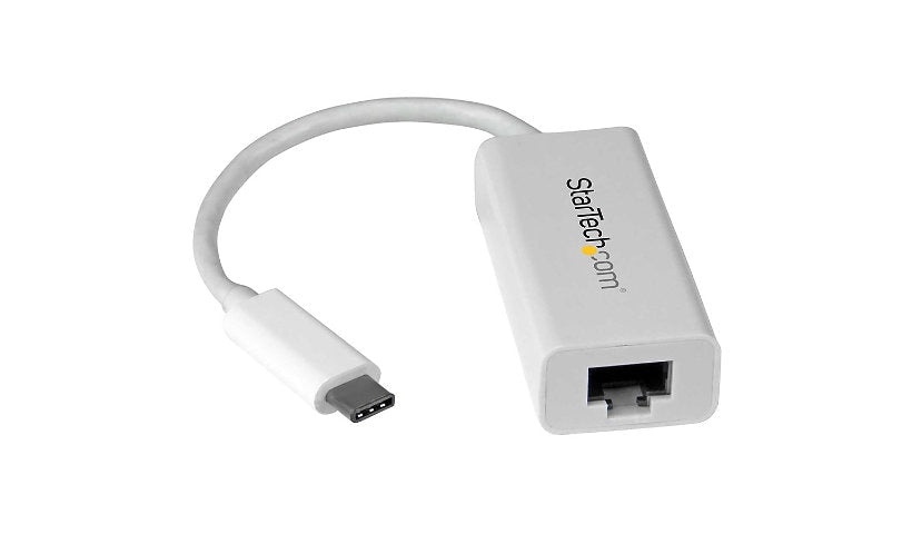 StarTech US1GC30W USB-C to Gigabit Ethernet Adapter, White, RTL8153