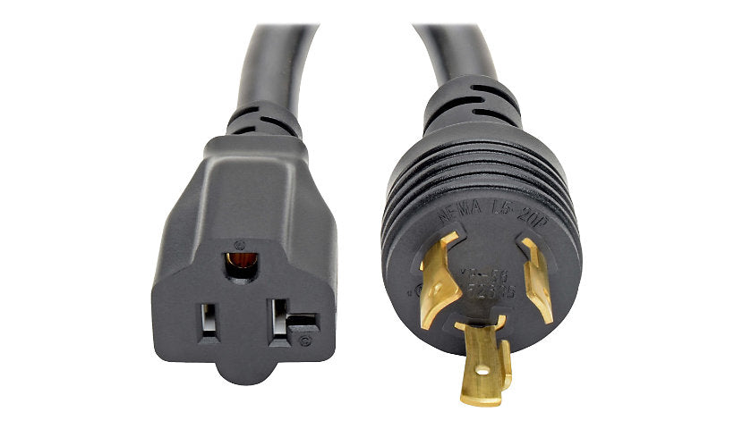 Tripp Lite P046-06N-T NEMA L5-20P to NEMA 5-15R Power Cord Adapter 6 in 20A 125V