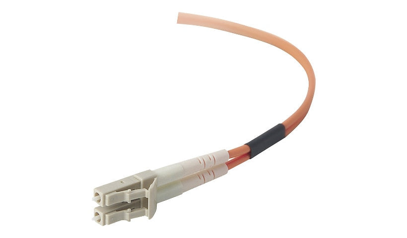 Belkin F2F202LL-02M 2m (6.6ft) LC/PC to LC/PC OM1 Multimode Duplex Fiber Patch Cable, 62.5/125