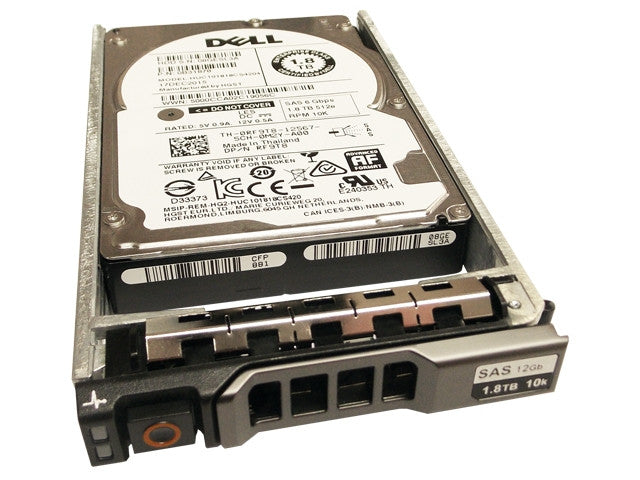 Dell 400-AJQP 1.8TB 10K RPM 2.5in SFF 12G SAS Hot Swap HDD for PowerEdge
