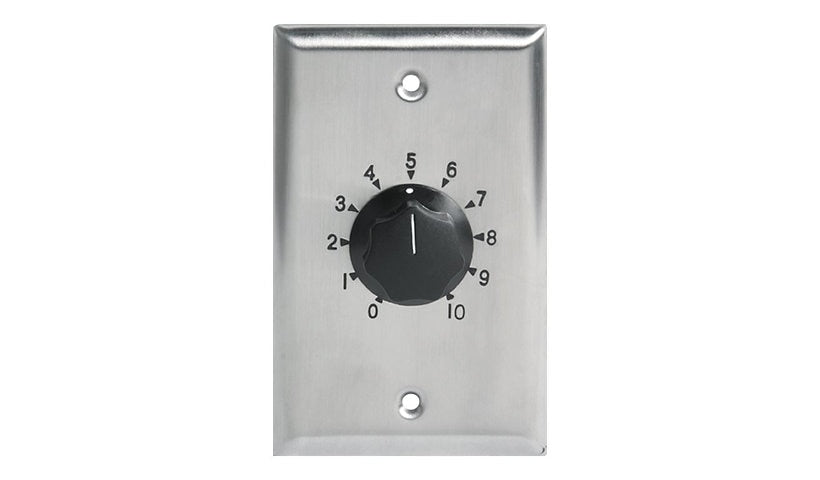 AtlasIED E408-100 100 W Volume Control Attenuator, 10 Position, Stainless
