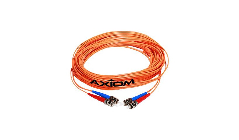 Axiom LCLCMD6O-1M-AX 1m (3.3ft) LC to LC OM1 Multimode Duplex Fiber Optic Cable, 62.5/125, Orange