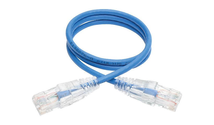 Tripp Lite N201-S02-BL Cat6 Slim Snagless UTP Ethernet Patch Cable 2 ft Blue