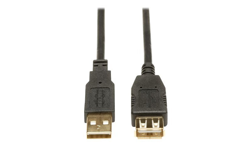 Tripp Lite USB 2.0 Extension Cable, USB-A Male/Female, Gold Plated, 6 ft