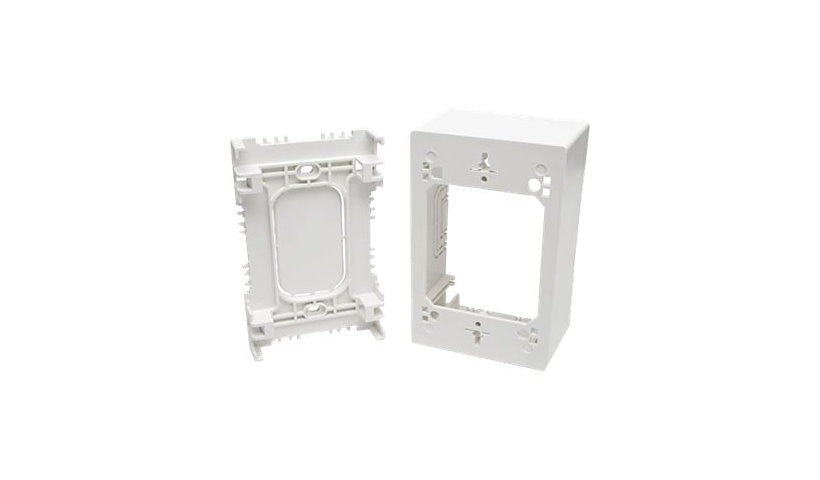Tripp Lite N080-SMB1-WH Single-Gang Surface-Mount Junction Box 2 in Deep White