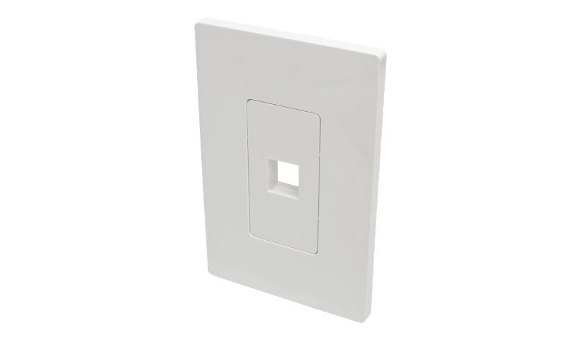 Tripp Lite N080-101 Single-Gang 1-Port Keystone Wall Plate TAA Lifetime Warranty