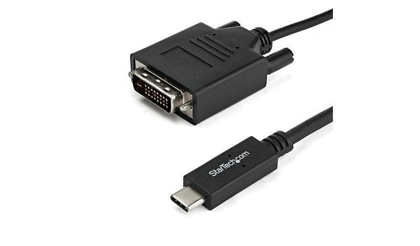 StarTech.com USB-C to DVI-D Adapter Cable, 1920x1200, Male/Male, 2 m (6.6 ft)