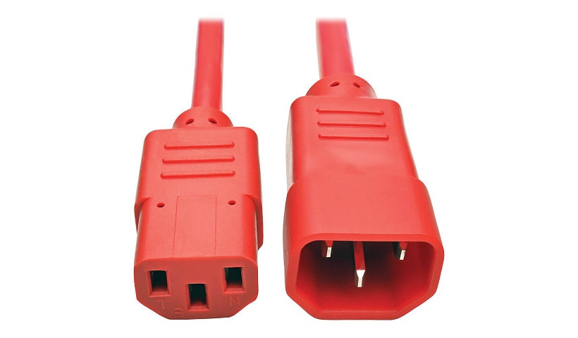 Tripp Lite P004-003-ARD C13 to C14 PDU Extension Power Cord 3 ft 10A 250V 18 AWG
