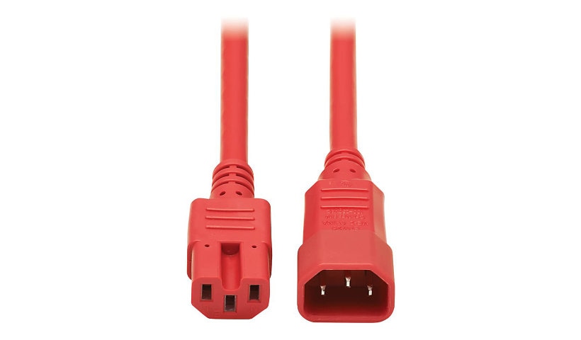 Tripp Lite P018-006-ARD C14 to C15 Heavy-Duty Power Cord 6 ft Lifetime Warranty