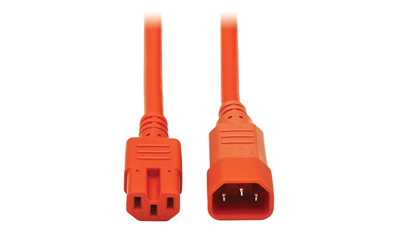 Tripp Lite P018-006-AOR C14 to C15 Heavy-Duty Power Cord 6 ft Lifetime Warranty