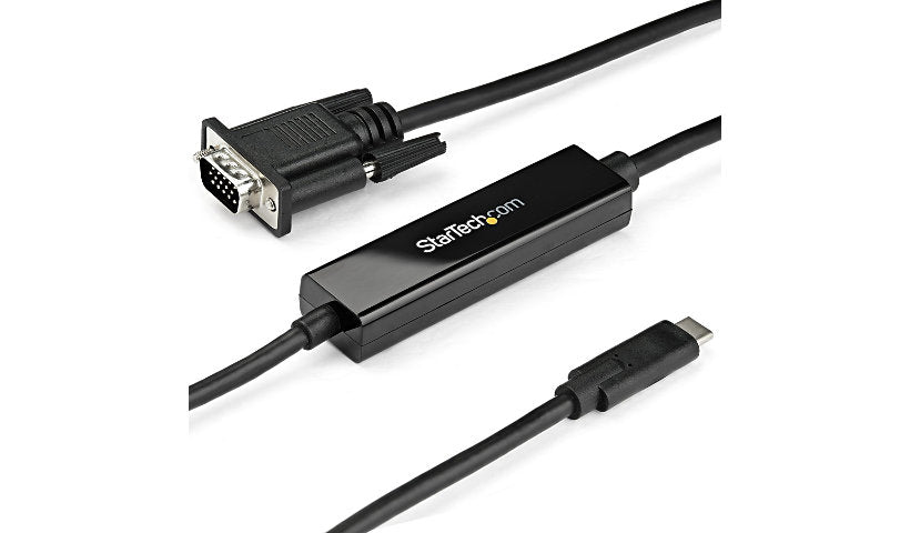 StarTech.com USB-C to VGA Adapter Cable, 1080p, Thunderbolt 3, 1 m (3.3 ft)