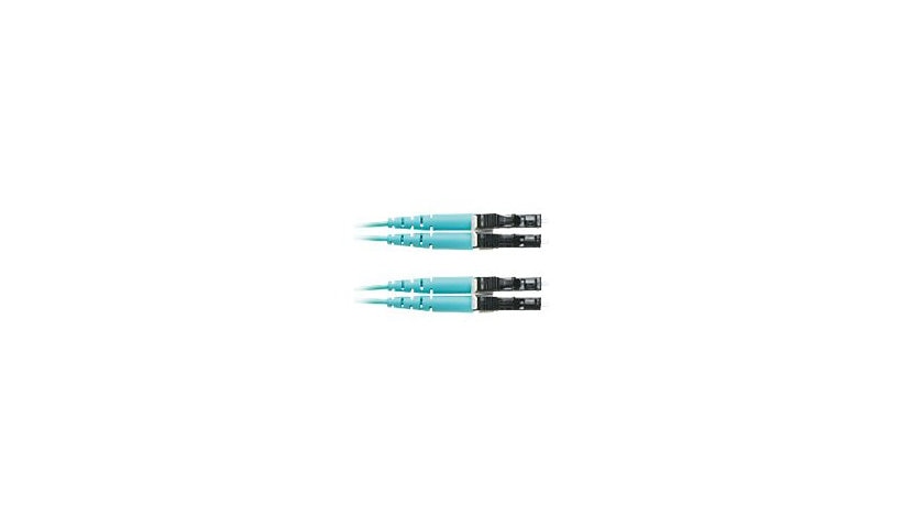 Panduit 3m (10ft) LC to LC OM4 10GbE Multimode Duplex Fiber Patch Cable, 50/125, Riser-Rated OFNR, 1.6mm, Aqua, FZ2ERLNLNSNM003