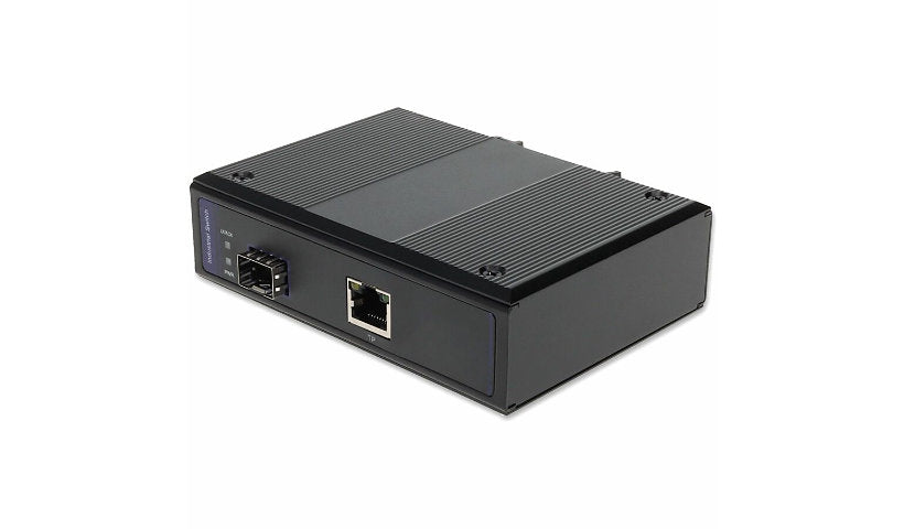 Proline Industrial 10/100/1000Base-TX RJ-45 to Open SFP Port Media Converter, DIN Rail, PRO-IGMC-SFP