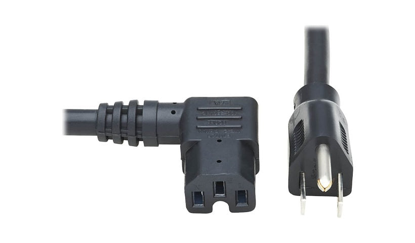 Tripp Lite P019-008-C15RA NEMA 5-15P to Right-Angle C15 Power Cord 8 ft 15A 125V