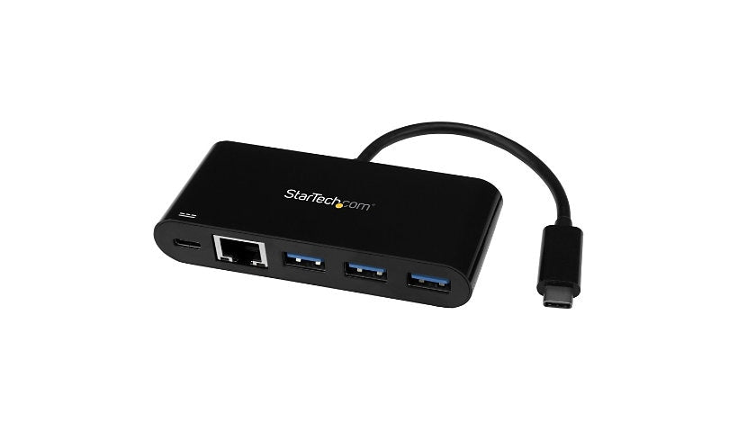 StarTech US1GC303APD USB-C Gigabit Ethernet Adapter with USB Hub and PD