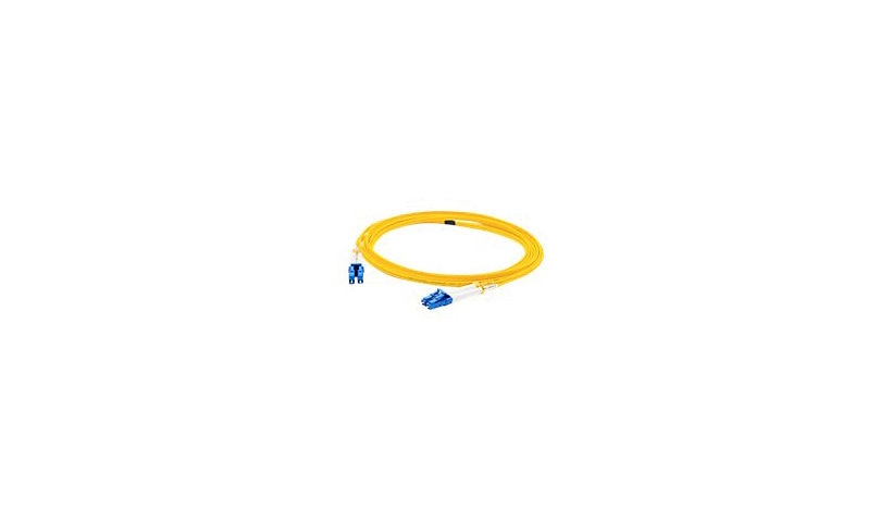 Proline PRO-ALC-LC-5M9SMF 5m (16.4ft) Angled LC to LC OS1 Single Mode Duplex Fiber Patch Cable, 9/125, LSZH, Yellow